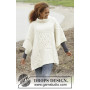 Comfort Chronicles by DROPS Design - Poncho Strikkeoppskrift One-size