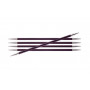 KnitPro Zing Strømpepinde Messing 20cm 6,00mm / 7.9in US10 Purple Velvet