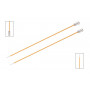 KnitPro Zing Strikkepinner / Genserpinner Aluminium 25cm 2,25mm / 9.8in US1 Amber