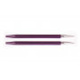 KnitPro Zing Korte Udskiftelige Rundpinne Messing 9cm 6,00mm / US10 Purple Velvet