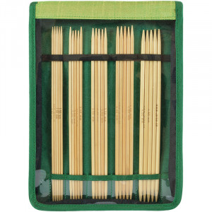 Bilde av Järbo Bambu Strømpepinnesett Bambus 20cm 2,5-4,5mm 5 Størrelser
