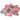 Infinity Hearts Knapper Tre Fisk Assorterte farger 36x24mm - 18 stk