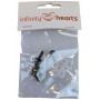 Infinity Hearts Sikkerhetsøyne / Amigurumi øyne Klar 10mm - 5 stk