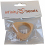 Infinity Hearts Trering Hjerte 50x50mm - 1 stk