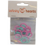 Infinity Hearts Maskemarkører Split 2 størrelser 20 stk Ass. farger