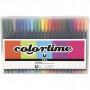 Colortime Fineliner Tusjer Ass. farger 0,6-0,7 mm - 24 stk