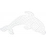 Hama Midi Perleplate Delfin Hvit 15,5x7,5cm - 1 stk
