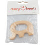 Infinity Hearts Trering Elefant 70 x 47 mm - 1 stk