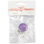 Infinity Hearts Seleclips Round Purple - 1 stk.