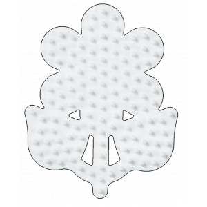 Bilde av Hama Midi Perleplate Blomst Liten Hvit 8x6,5cm - 1 Stk