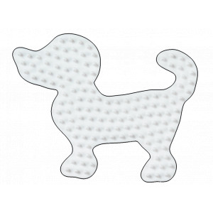 Bilde av Hama Midi Perleplate Hund Liten Hvit 9,5x7,5cm - 1 Stk