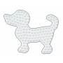 Hama Midi Perleplate Hund Liten Hvit 9,5x7,5cm - 1 stk