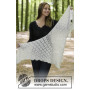 Chill and Frills by DROPS Design - Sjal Strikkeoppskrift 188x56 cm