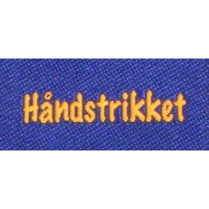 Bilde av Dobbeltsidig Etikett Håndstrikket Marineblå