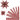 Vivi Gade Stjernestrimler Blomster Rød/Hvit 44-86cm 15-25mm Diameter 6,5-11,5cm - 60 stk