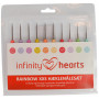 Infinity Hearts Hæklenålesæt Rainbow 9 størrelser