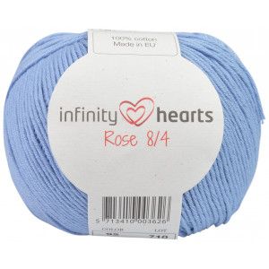 Infinity Hearts Rose 8/4 Garn Unicolor 92 Lys denimblå