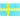 Strykemerke Flagg Sverige 4x6cm - 1 stk
