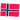 Strygemærke Flag Norge 4x6cm - 1 stk