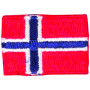 Strykejernsetikett Flagg Norge 3x2cm - 1 stk.