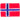 Strykemerke Flagg Norge 3x2cm - 1 stk