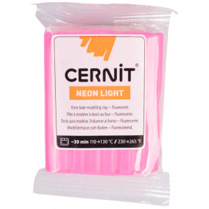 Cernit Modellervoks Neon 213 Pink 56g