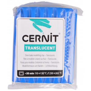 Bilde av Cernit Modellervoks Transparent 131 Saphier Blå 56g