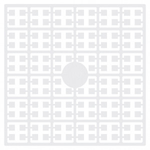 Pixelhobby Midi Perler 100 Hvit 2x2mm - 140 pixels