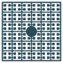 Pixelhobby Midiperler 495 Ekstra mørk turkisblå 2x2mm - 140 piksler