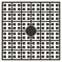 Pixelhobby Midi Perler 412 Meget mørk Mokka 2x2mm - 144 pixels 