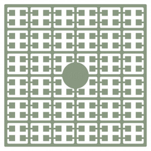 Bilde av Pixelhobby Midi Perler 409 Grågrønn 2x2mm - 144 Pixels