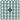 Pixelhobby Midi Perler 400 Ekstra mørk Mintgrønn 2x2mm - 144 pixels