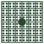 Pixelhobby Midi Perler 336 Ekstra mørk Jaktgrønn 2x2mm - 144 pixels