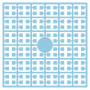 Pixelhobby Midi Perler 288 Ekstra lys Blå Kornblomst 2x2mm - 144 pixels 