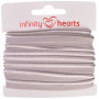 Infinity Hearts Bisebånd Stretch 10mm 012 Grå - 5m
