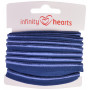 Infinity Hearts Bisebånd Stretch 10mm 370 Marineblå - 5m