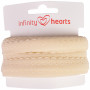 Infinity Hearts Foldestrikk Blonde 22/11mm 810 Natur - 5m