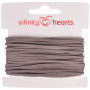 Infinity Hearts Alcantara Cord 2mm 03 Grå - 5m