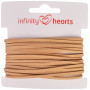 Infinity Hearts Alcantara Cord 2mm 04 Lysebrun - 5 m