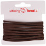 Infinity Hearts Alcantara Cord 2mm 06 Mørk brun - 5m