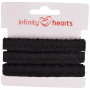 Infinity Hearts Blondebånd Polyester 11mm 11 Svart - 5m