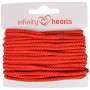 Infinity Hearts Anorakksnor Polyester 3mm 05 Rød - 5m