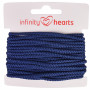 Infinity Hearts Anorakksnor Polyester 3mm 09 Marineblå - 5m