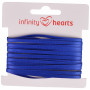 Infinity Hearts Satengbånd Dobbeltsidig 3mm 329 Marineblå - 5m