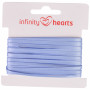 Infinity Hearts Satengbånd Dobbeltsidig 3mm 333 Lyseblå - 5m