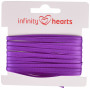 Infinity Hearts Satengbånd Dobbeltsidig 3mm 465 Lilla - 5m