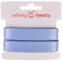 Infinity Hearts Satengbånd Dobbeltsidig 15mm 333 Lyseblå - 5m