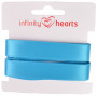 Infinity Hearts Satengbånd Dobbeltsidig 15mm 325 Turkis - 5m