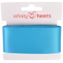 Infinity Hearts Satengbånd Dobbeltsidig 38mm 325 Turkis - 5m