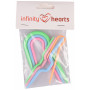 Infinity Hearts Flettepinner / Hjelpepinner Plast 3-6mm Ass. farger - 7 stk